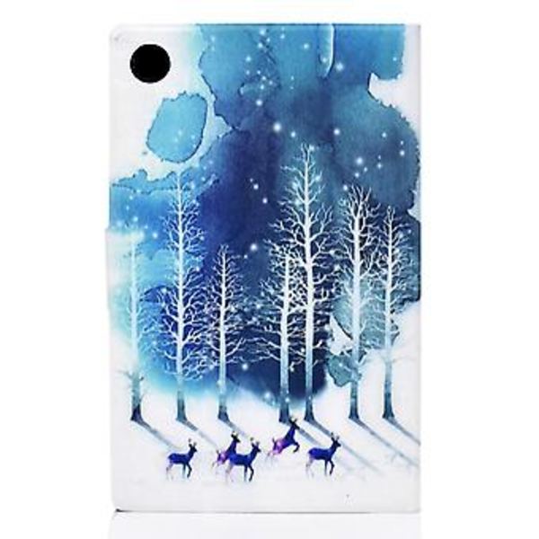 Nahkainen Tablet-kotelo Samsung Galaxy Tab A9+:lle (Violetti Peura)