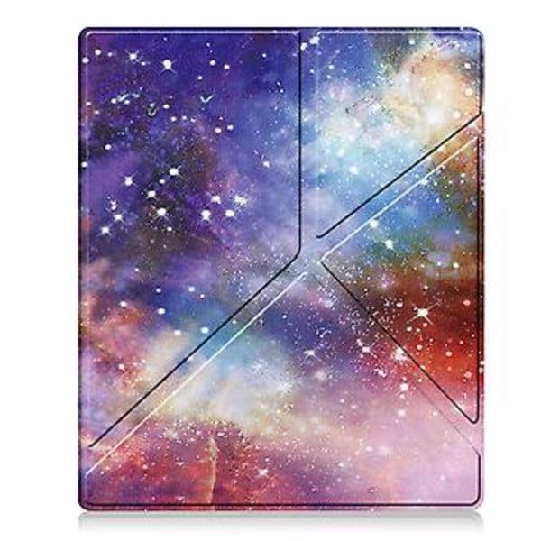 Målat Läder Smart Tabletfodral För Kobo Elipsa 2E (Vintergatan)
