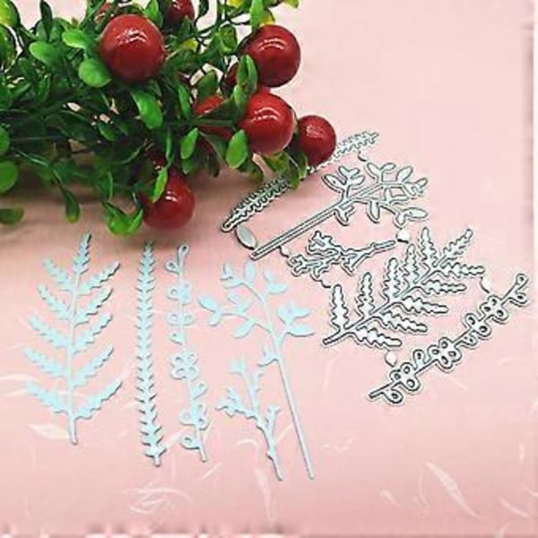 Coral Seaweed Metalliska Die Cuts Skärformar Stenciler för DIY Prägling Papper