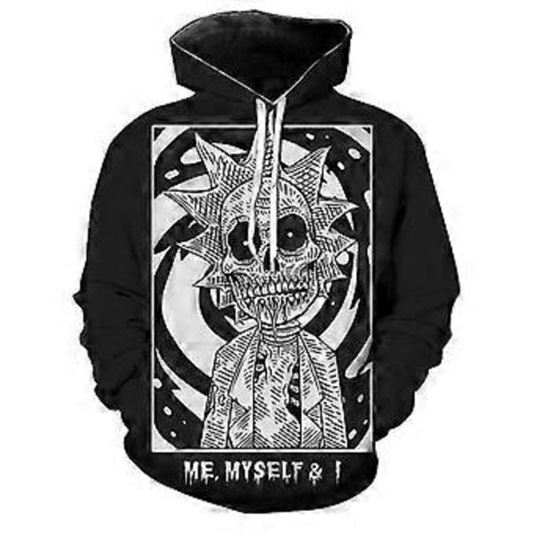 Rick and Morty 3D digitaltryckt sweatshirt med huva herr sweatshirt värmeöverföring sweatshirt -NMAOV(4XL stil 5)