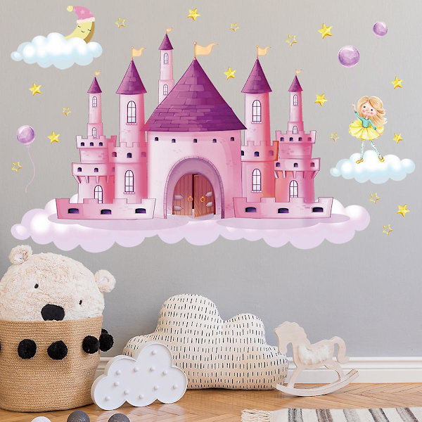 30*90cm 1st Castle Wall Sticker Väggdekal, Princess Castle Wa