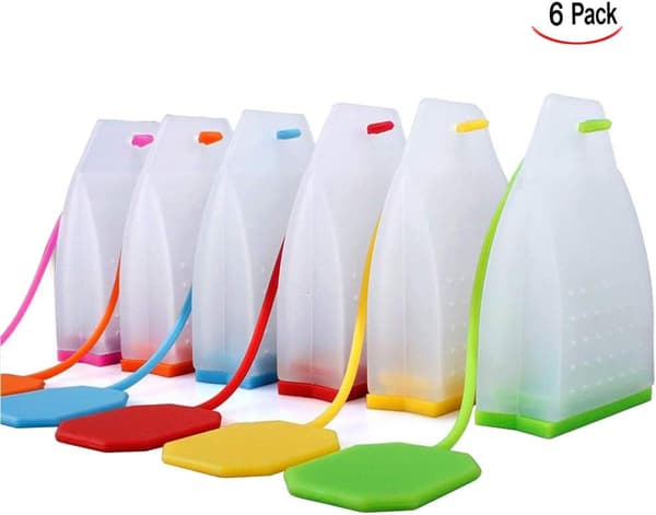 6 Genanvendelige Silikon Teposer