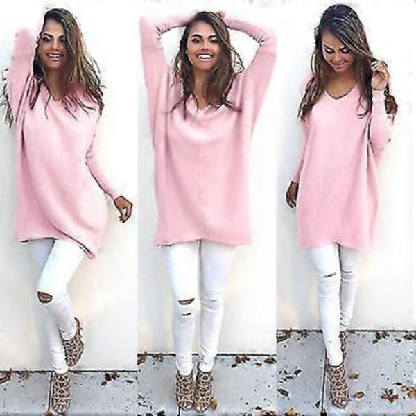 hmwy-dame lang sweater (XL Pink)