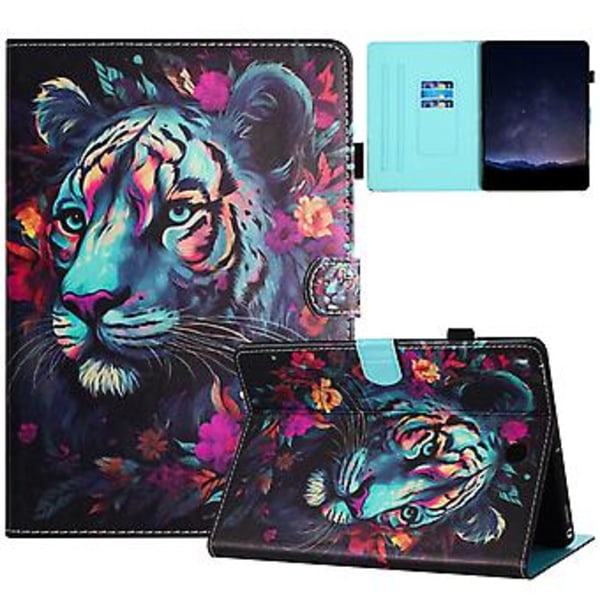 Malt farget skinnveske for Samsung Galaxy Tab A 8.0 T350 (Tiger)