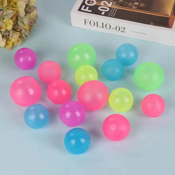 Glødende Takball Sticky Ball Leketøy (5 stykker) (tilfeldig farge)
