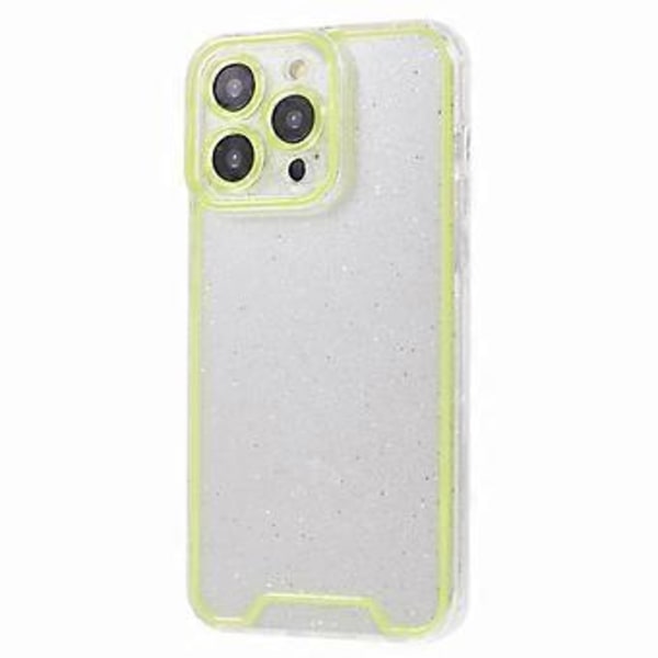XW-serie for iPhone 14 Pro Max etui med glitterpulver, støtsikker TPU-deksel med lysende design (Stil G)