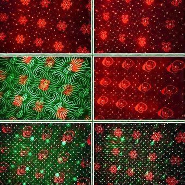 LED Julprojektionslampa, Laser Stjärnklar Himmels Snöflinga Projektionslampa (C)