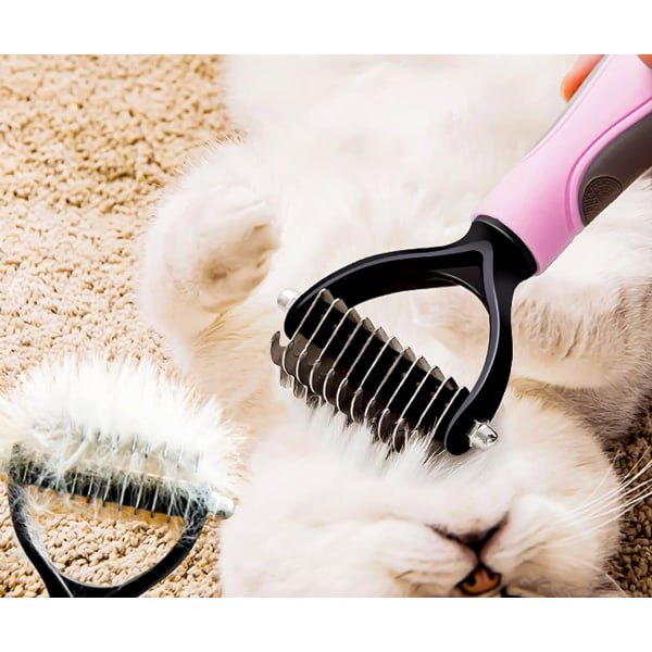 Hundborste Kattborste Långt hår Massageborste Grooming Rake för Rem