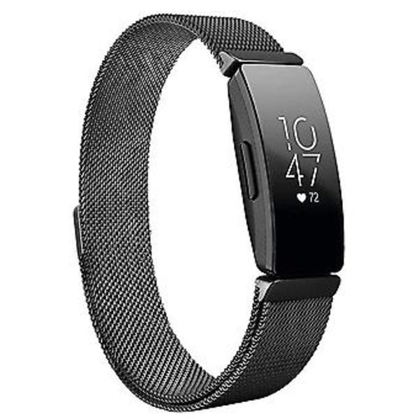 Til Fitbit Inspire /HR /2 Milanese Rustfrit Stål Magnetisk Rem Urrem (Lille Regnbue)