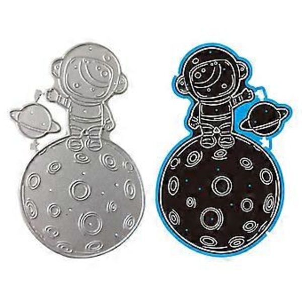 Astronaut Metallstans for Scrapbooking, DIY Album, Papirkort