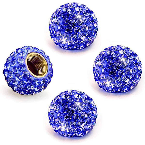 Set med 4 stycken; Blå diamant ventilhatt, vattendiamant rop