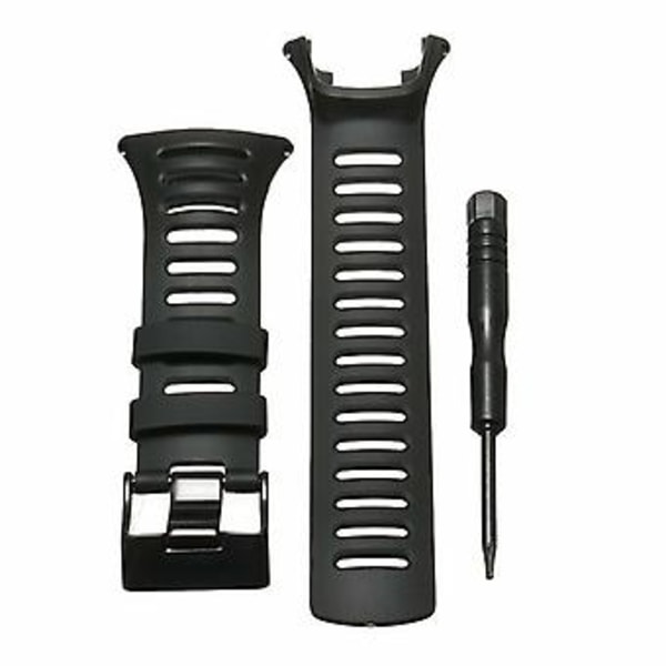 Udskiftnings Gummi Blød Sort Urrem til SUUNTO Ambit3 PEAK/Ambit 2/1( ）