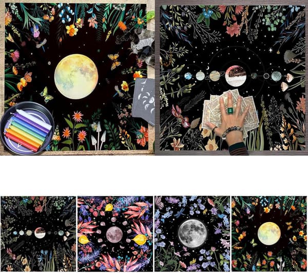 Tarots bordsduk metafysisk matta brädspel pendelspådomar duk spelkort dyna Tarot