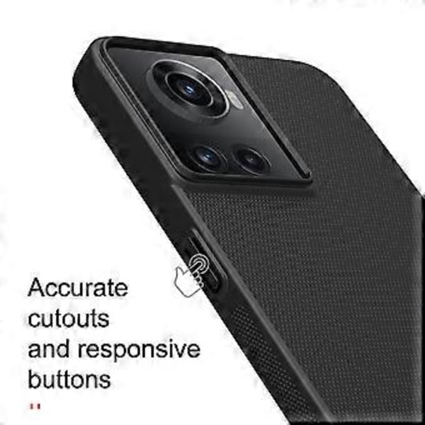PC Telefon Cover til OnePlus Ace 5G/10R 5G (Sort)