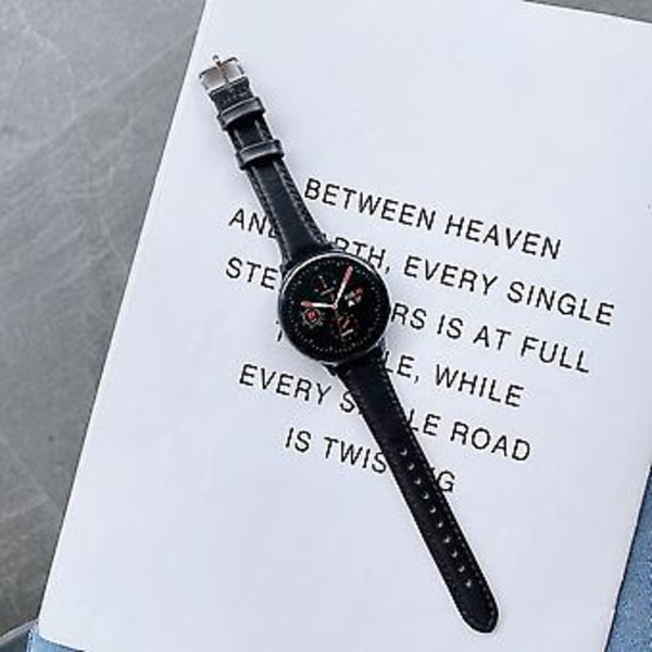 Til Samsung Galaxy Watch 20mm Universal Urrem (Sort)