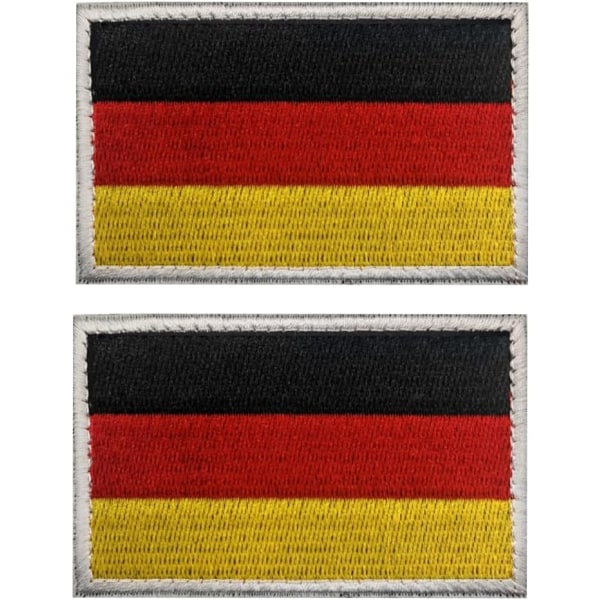 2 Militärpatchs - 8 x 5 cm - 2er-Pack Aufnäher zum Annähen Dra