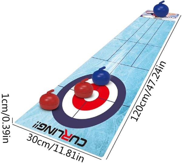 Bord Curling - Curling Bordspil Kit til Voksne - Bordplade Fu