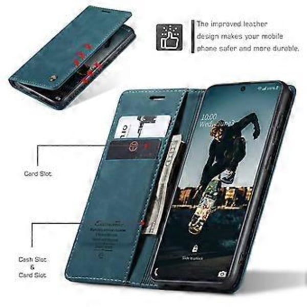 CASEME 013 Series Flip Wallet Læder Telefon Cover til Samsung Galaxy A71 (Style C)
