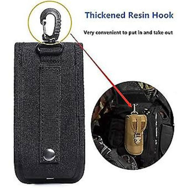 Molle Glasfodral Utomhus Hållbart Taktiskt Fodral Solglasögonfodral Arméstil Ficklampafodral Med Spänne 1