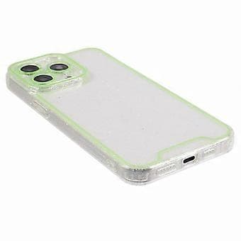 XW-serien til iPhone 14 Pro Max-deksel med glitterpulver, støtsikkert TPU-telefondeksel med lysende design (stil B)