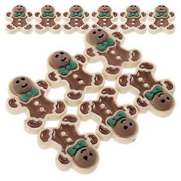 40 stk Pepperkake-mann Former Resin Pepperkake-mann Dekor Juler DIY Layout