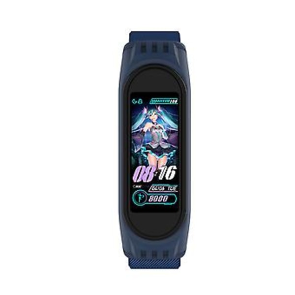 Twill 8-formad spänne armband för Xiaomi Mi Band 3 / 4 / 5 (Kallblå)
