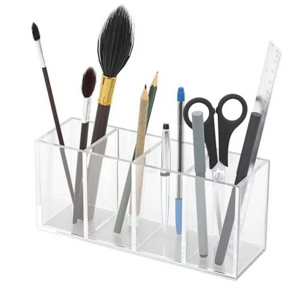 Akryl Makeup Pensel Opbevaringsstativ Transparent Makeup Pensel Opbevaring
