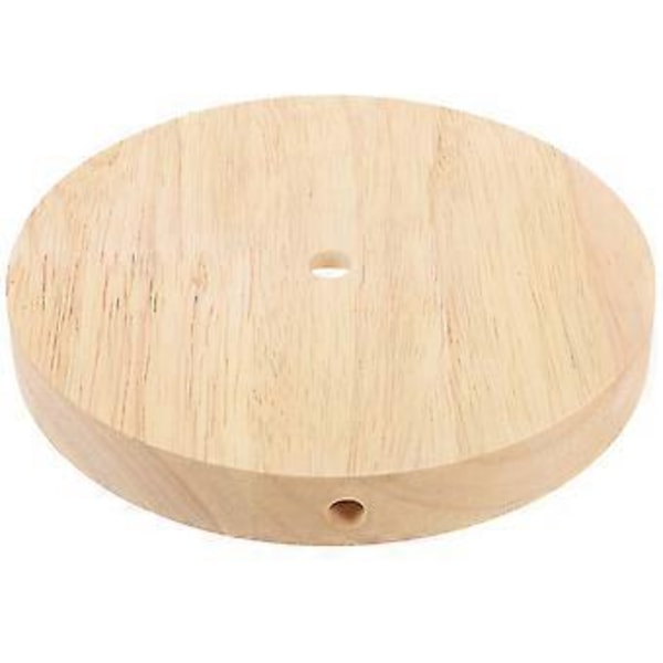 Bordlampebase Erstatning Bordbase Rund Trebordlampebase DIY Tre Lampebase