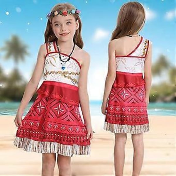 Moana 2 Cosplay -asu Tyttöjen ja Naisten Juhlapuku (130cm A)