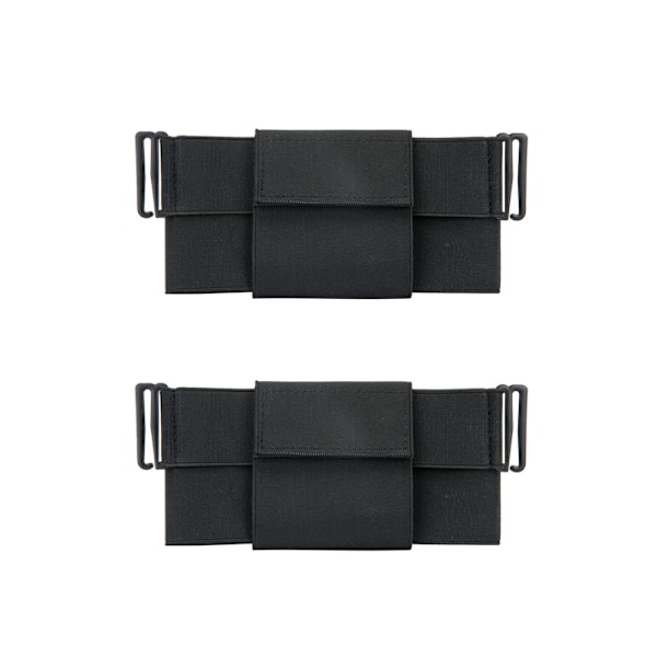 2-pack minimalistiska osynliga clip-on plånböcker, osynlig elast