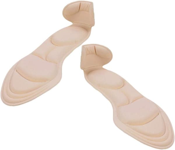 Antislip-hälkuddar och självhäftande hälkuddar (aprikos)