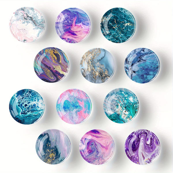 Kyldekor, 12-pack med ädelstensdesign, 10 mm