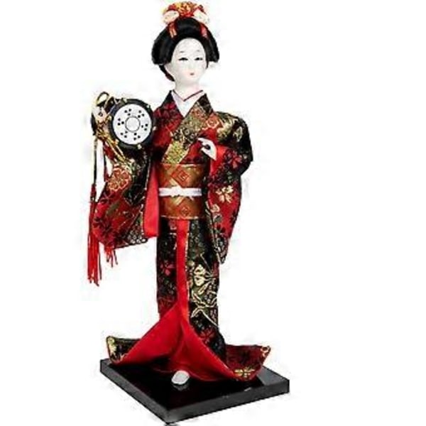 Restaurang Kimono Docka Prydnad Geisha Docka Dekor Hemmakontor Japansk Dockdekoration