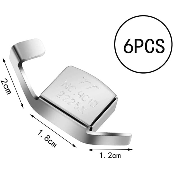 Symagneter, 6 stk. syguider, symaskinetilbehør, forstørrelse