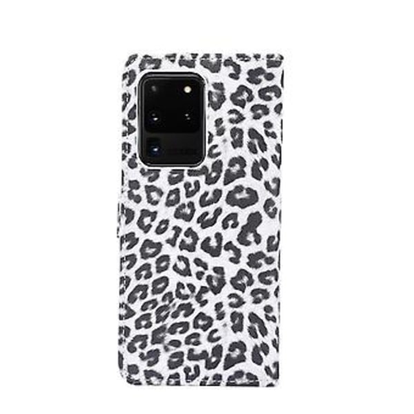 Läderfodral för Galaxy S20 Ultra (Vit)