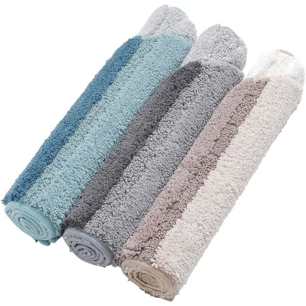 Halvsirkel dørmatte, myk absorberende baderomsmatte, sklisikker halvsirkel dørmatte, frontmatte, dørmatte, gulvmatte gulv, dusjmatte, innendørs og utendørs dusjmatte.
