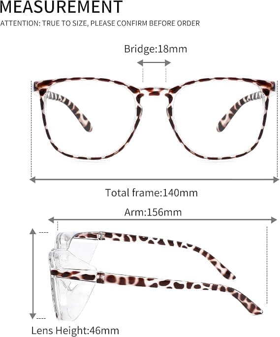 2-pack Säkerhetsglasögon Anti-Dimma Skyddsglasögon