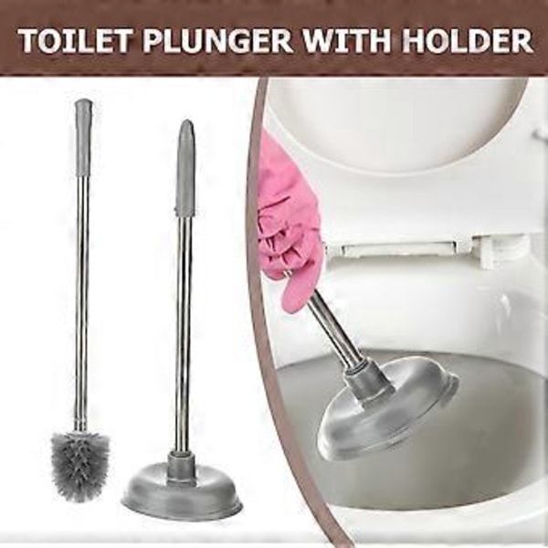 Puhdistusharjasetti Viemäriavaajat Muovinen WC-harja Viemäriavaaja WC-puhdistusaine Hankausharja