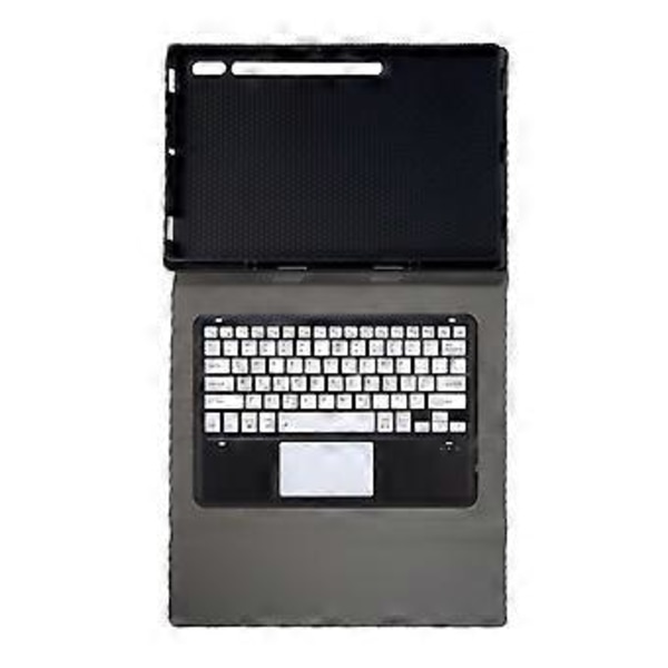 Bluetooth-tangentbord PU-fodral A910B-A (Svart Vit)