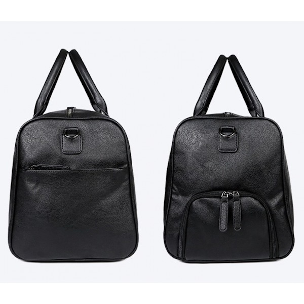 PU-nahkainen matkalaukku miehille, vedenpitävä viikonloppulaukku, suurikapasiteettinen duffel-laukku, unisex-vintage duffel