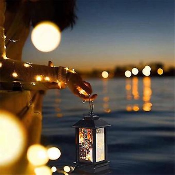 Eid Mubarak LED-lyktor Dekorationer Ramadan Lykta Nattlampa Belysning Heminredning Ramadan Fest