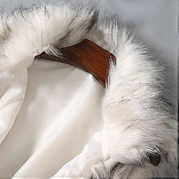 Dam Västs Knappar Knappslå Köldtålig Lös Höst Vinter Förtjockad Fuskpäls Västs Vardagskläder (3XL)