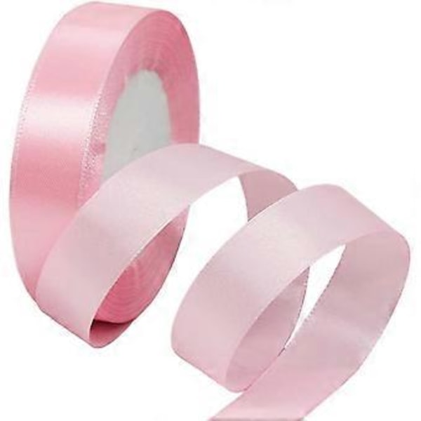 20 mm för presentinslagning, 22,86 m dubbelsidigt satinpolyesterband ballong - mörkblå (rosa)