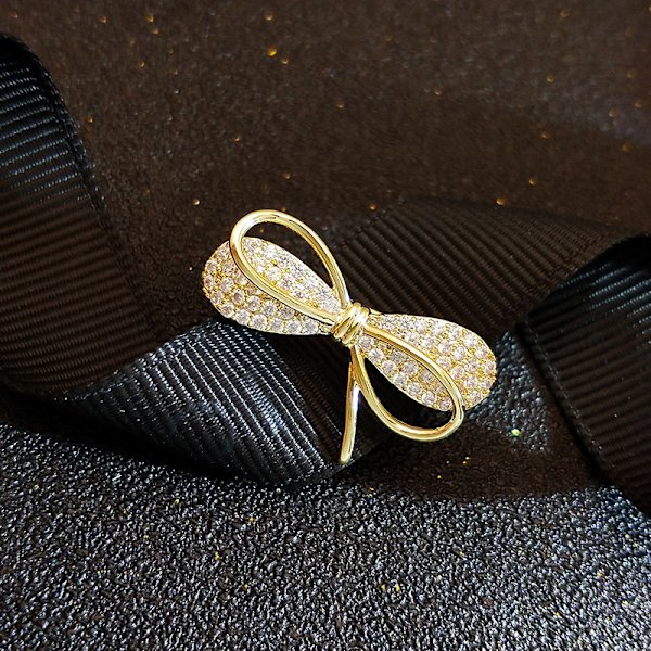 Söt Rosett Nål Brosch för Kvinnor Mode Personlighet Elegant Lyx
