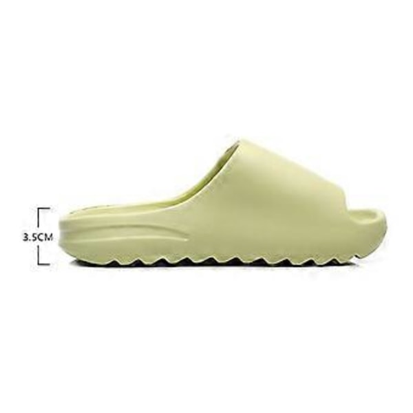 Sommarsandaler för Män Kvinnor EVA Mjuka Tjocka Sportskor Hem Badrum Halksäkra Sandaler (38 39 Beige)