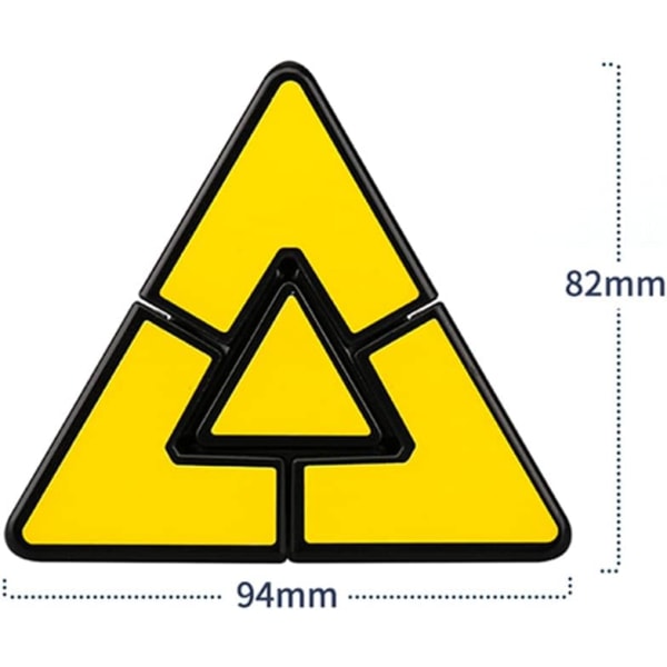 Duet Pyramid Speed ??Cube Pyraminx Magic Cube Triangle Twisty Cub