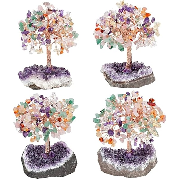 Elämänpuu 7 Chakra Luonnonkivi Fengshui Puu Koriste