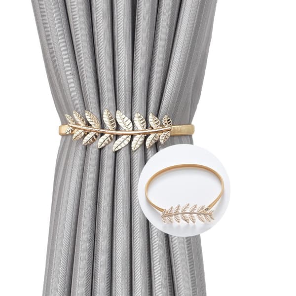 2-delad blad design i guld och silver, enkel och elegant, med