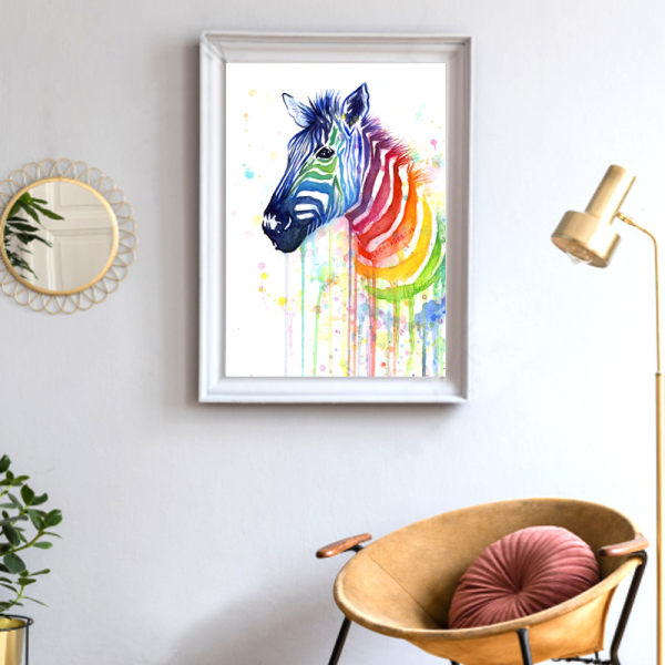 (30x40cm)Uusi 5D timanttimaalaus Eläin täynnä timantteja Vanha