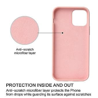 Flytende silikondeksel for iPhone 13 Mini (Gul)